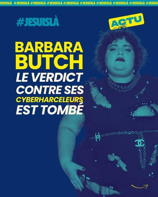 Publication Instagram de Barbara Butch soutenant #jesuislà